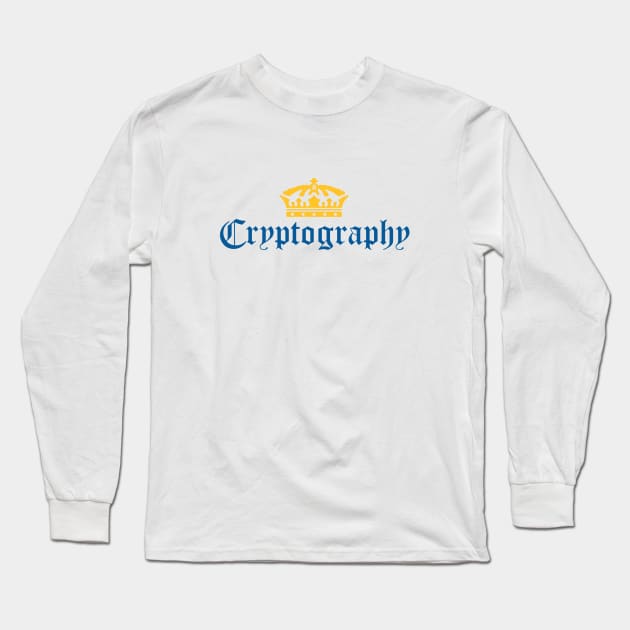 Crypto Corona Long Sleeve T-Shirt by phneep